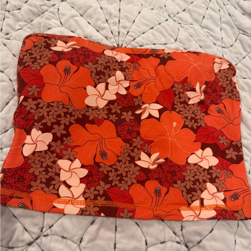 Fighting Eel Floral Top Goldie - Brandy Retro Bloom Size S